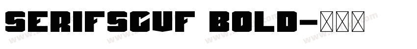 SerifSCVF Bold字体转换